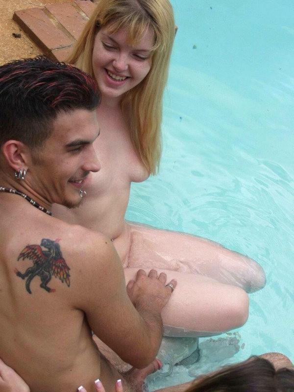 15P Sunny day outdoor amateur gangbang