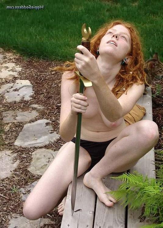 16P Fiery Full Bush Hairy Redhead Fully Naked Outdoors