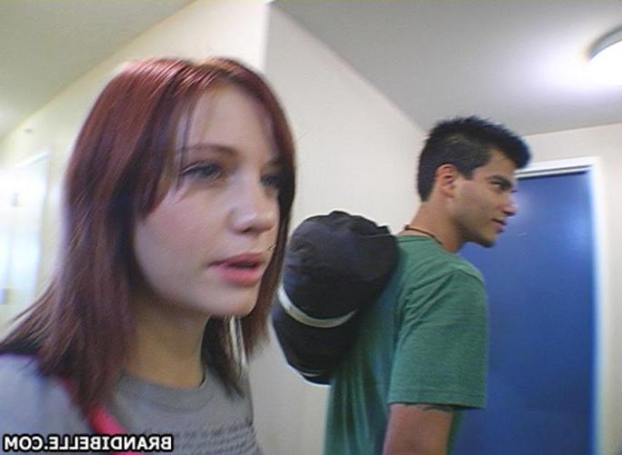15P Tiny tits redhead teen amateur hardcore sex at college dorm