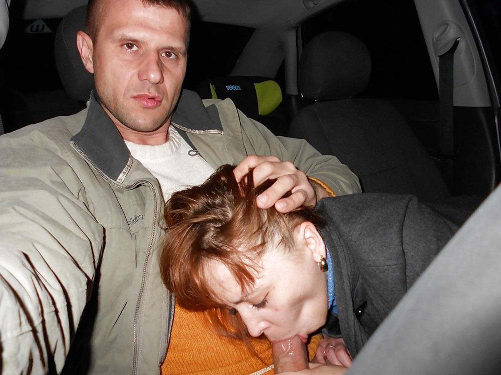 18P Oral sex in  car. Russian Amateur porn.