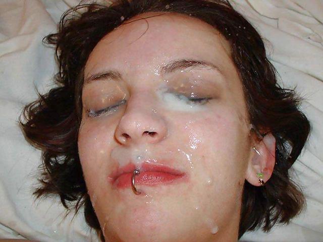 18P Amateur cum shots facial sperm