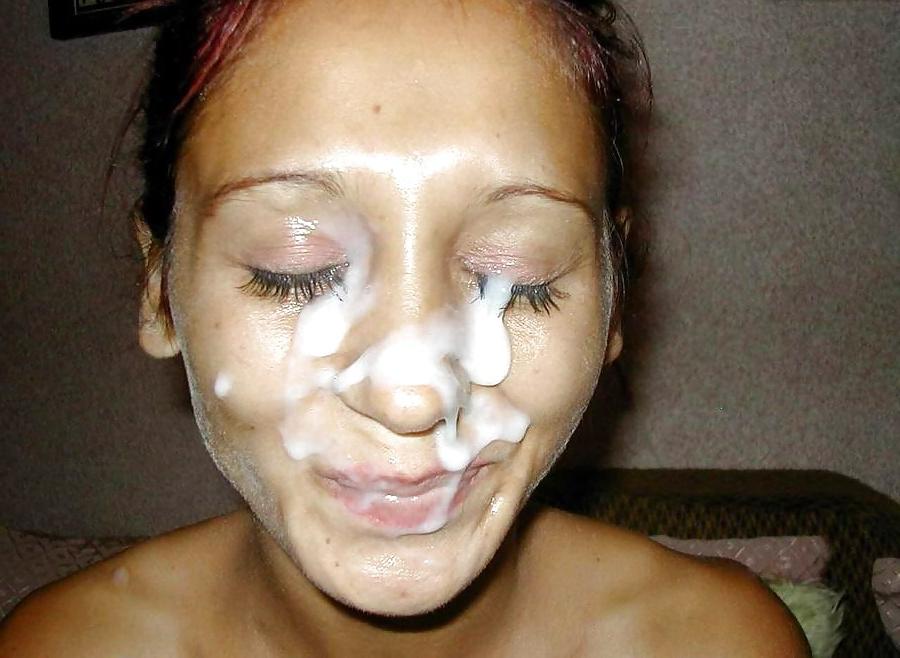 18P Amateur cum shots facial sperm