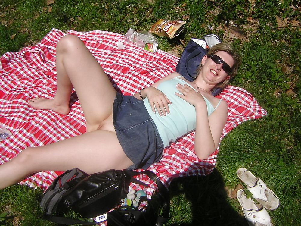 15P French amateur nude in forest