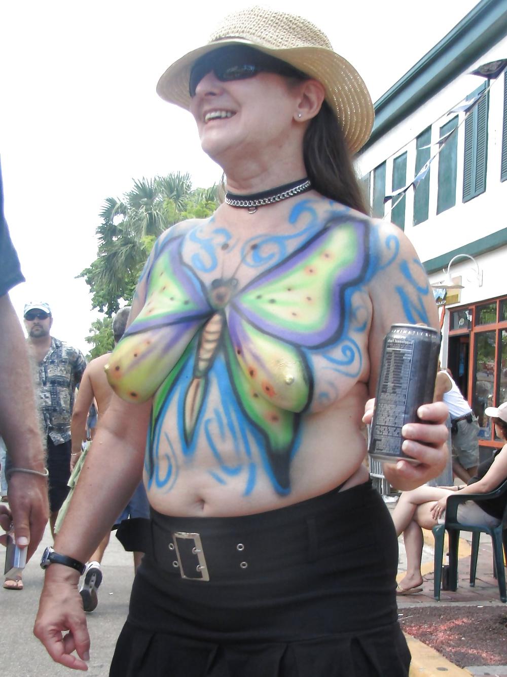 24P Amateur matures out and about with their tits hanging out 11