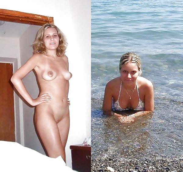 25P Real Amateur Housewives - Swimsuit Then Naked 6