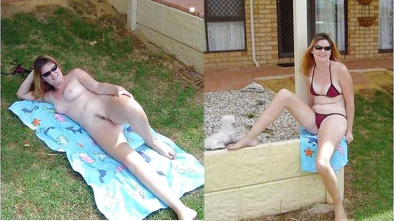 25P Real Amateur Housewives - Swimsuit Then Naked 6