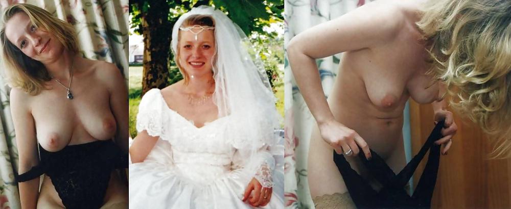 25P Real Amateur Brides Dressed Undressed 13