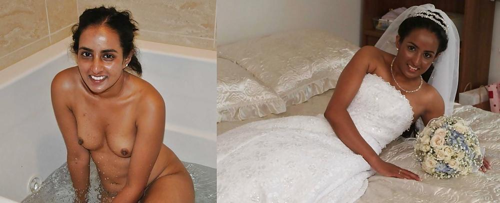 25P Real Amateur Brides Dressed Undressed 13