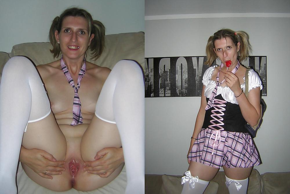 14P Aline french amateur dressed - undressed 4