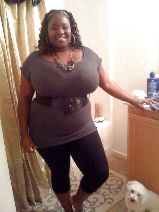 25P Huge Black Amateur Tits