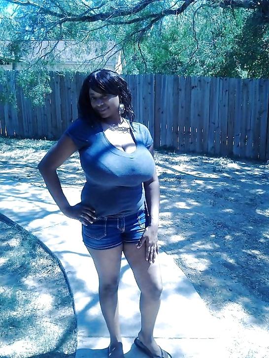25P Huge Black Amateur Tits
