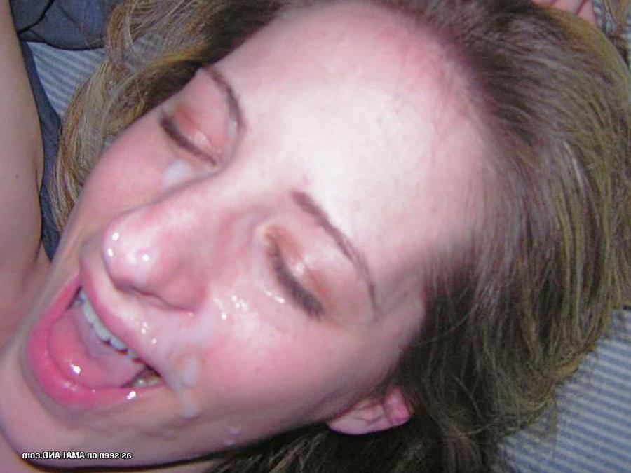 15P Real amateur girlfriends taking facials