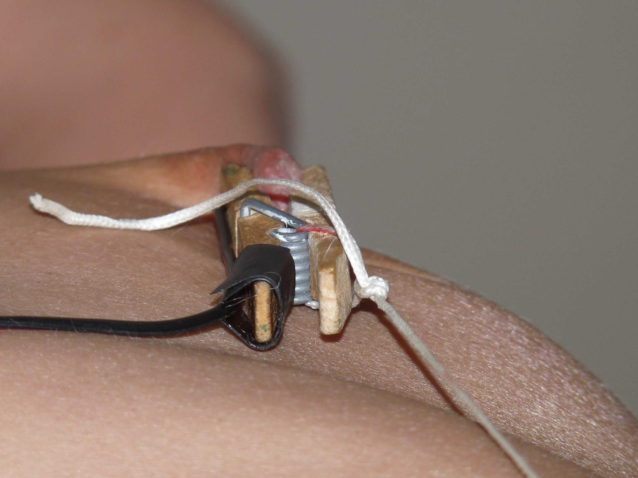 16P Extreme amateur needle pain and nipple piercing tortures of european painslut pu