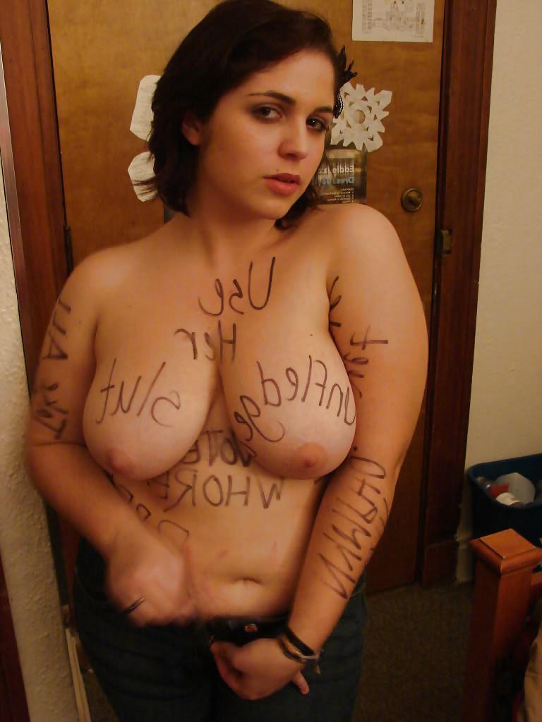 25P Amateur NOTEPAD Bodywriting Sluts Slaves