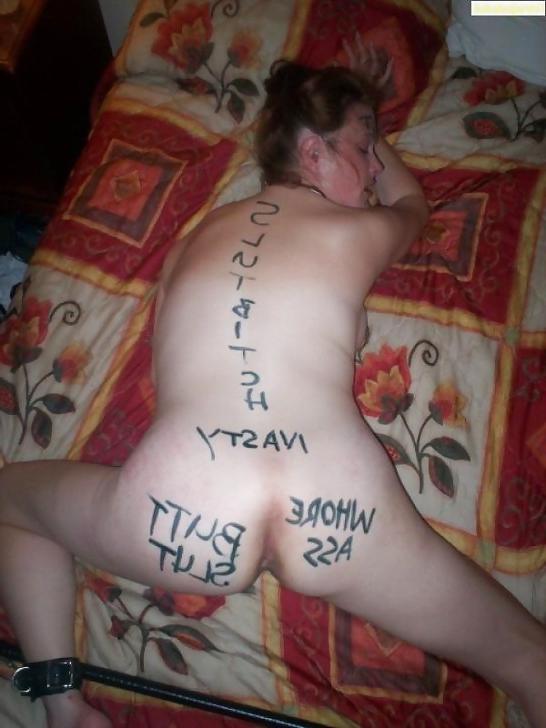 25P Amateur NOTEPAD Bodywriting Sluts Slaves