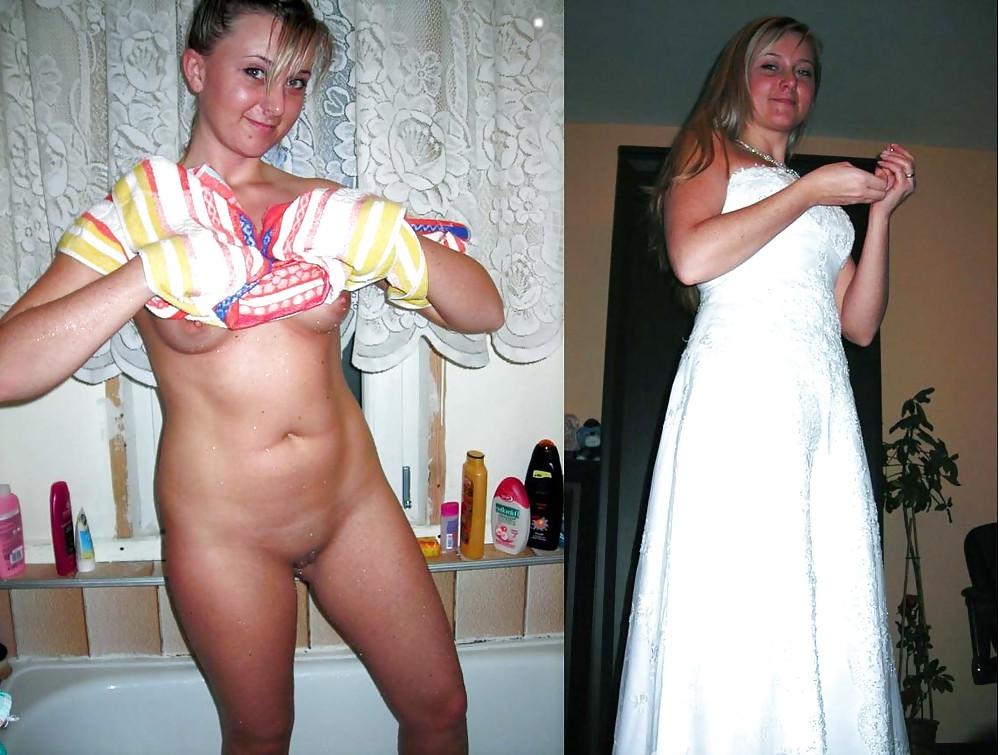 24P Real Amateur Brides - Dressed Undressed 11