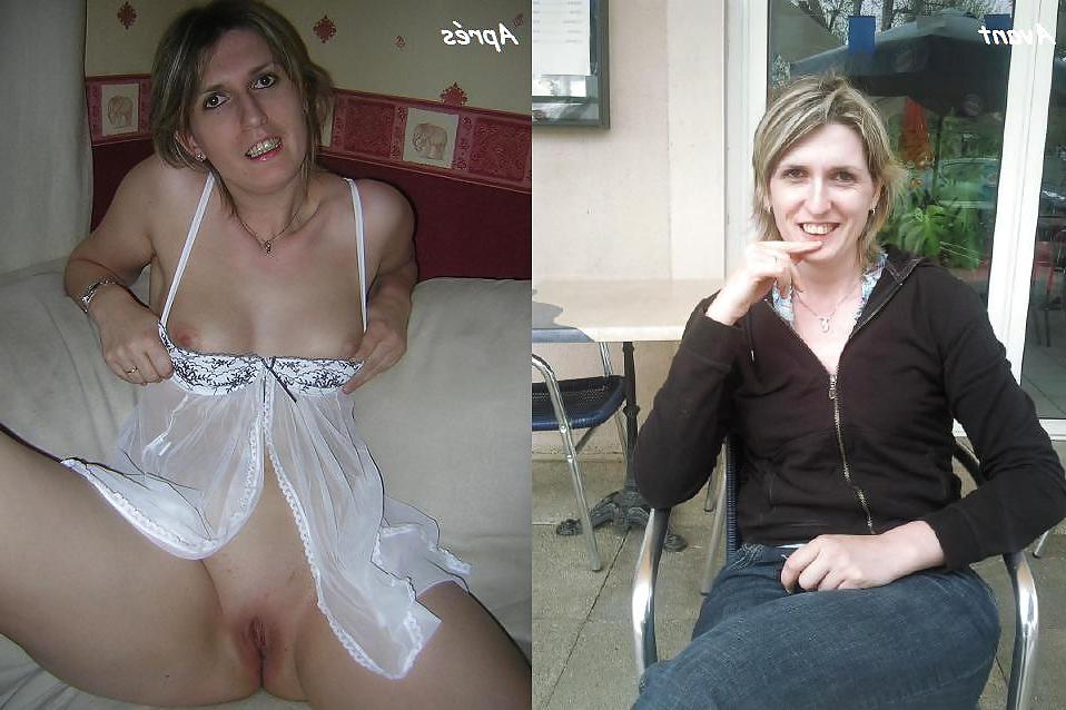 10P Aline french amateur dressed - undressed 2