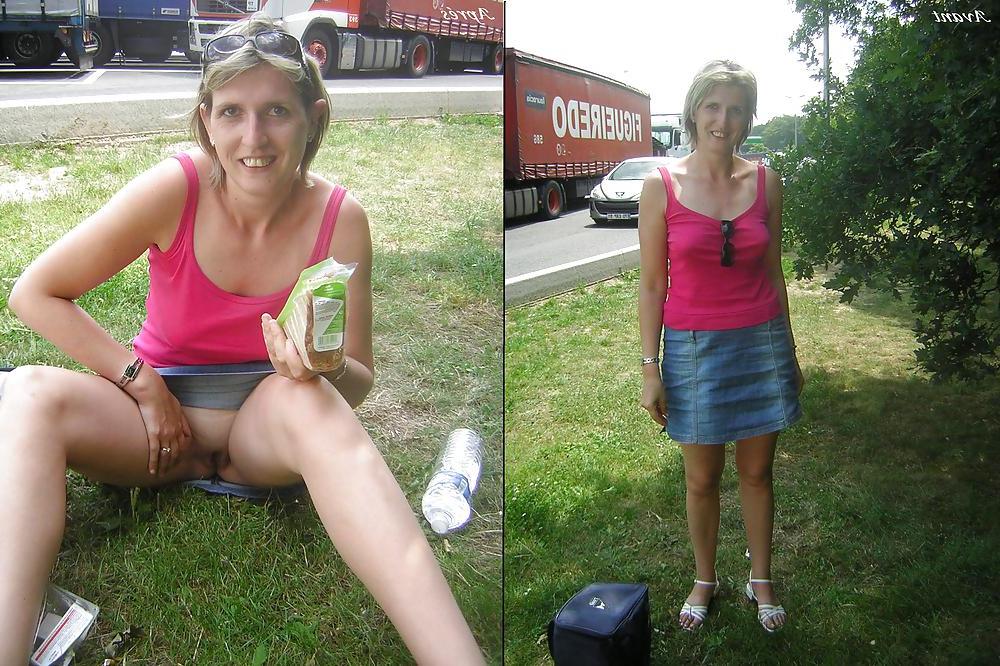 10P Aline french amateur dressed - undressed 2