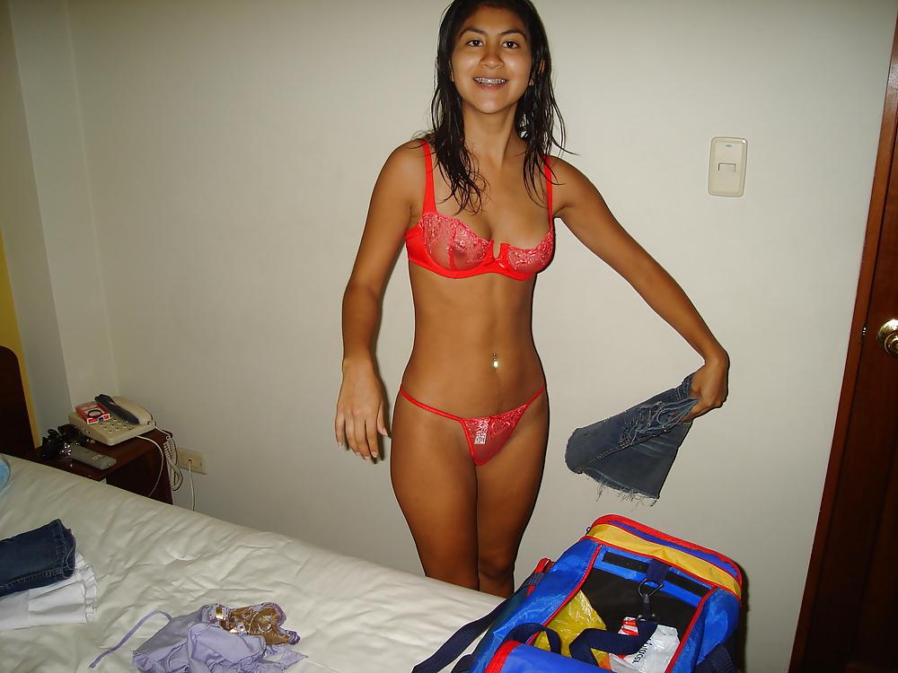 19P The Beauty of Amateur Latino Teen Nice Tits
