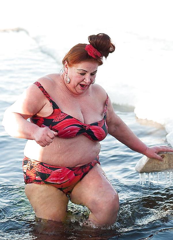 25P Russian Epiphany bathing! Amateur!