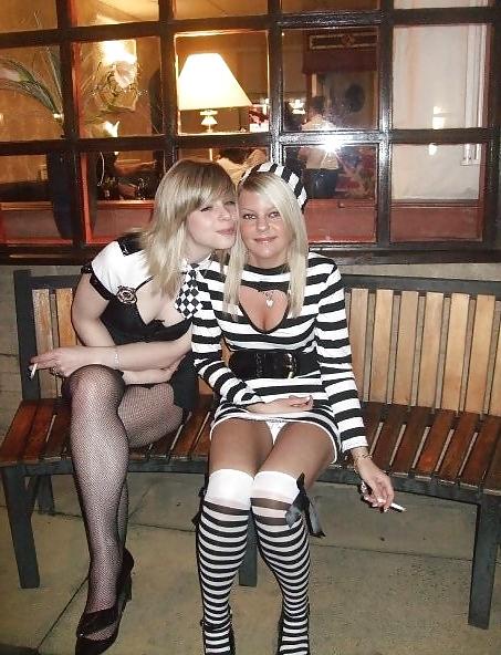 25P Amateur ladies in white panties-stop looking up my skirt! 2