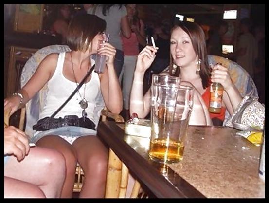 25P Amateur ladies in white panties-stop looking up my skirt! 2