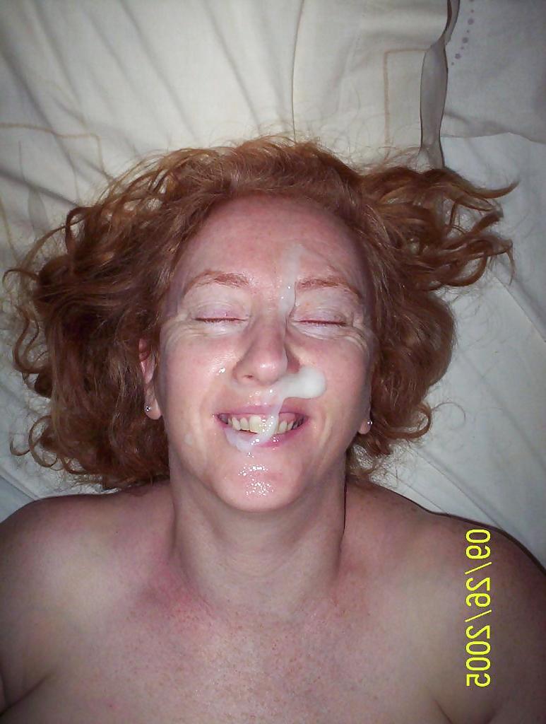 25P Red Head Girl Amatuer Facials