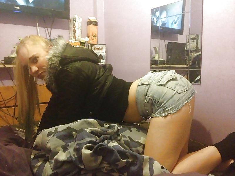 15P British Blonde amateur teen with great tits 2