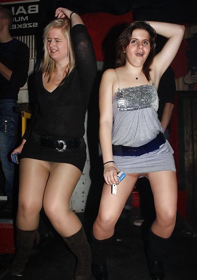 25P Amateur ladies in pantyhose-stop looking up my skirt! 5