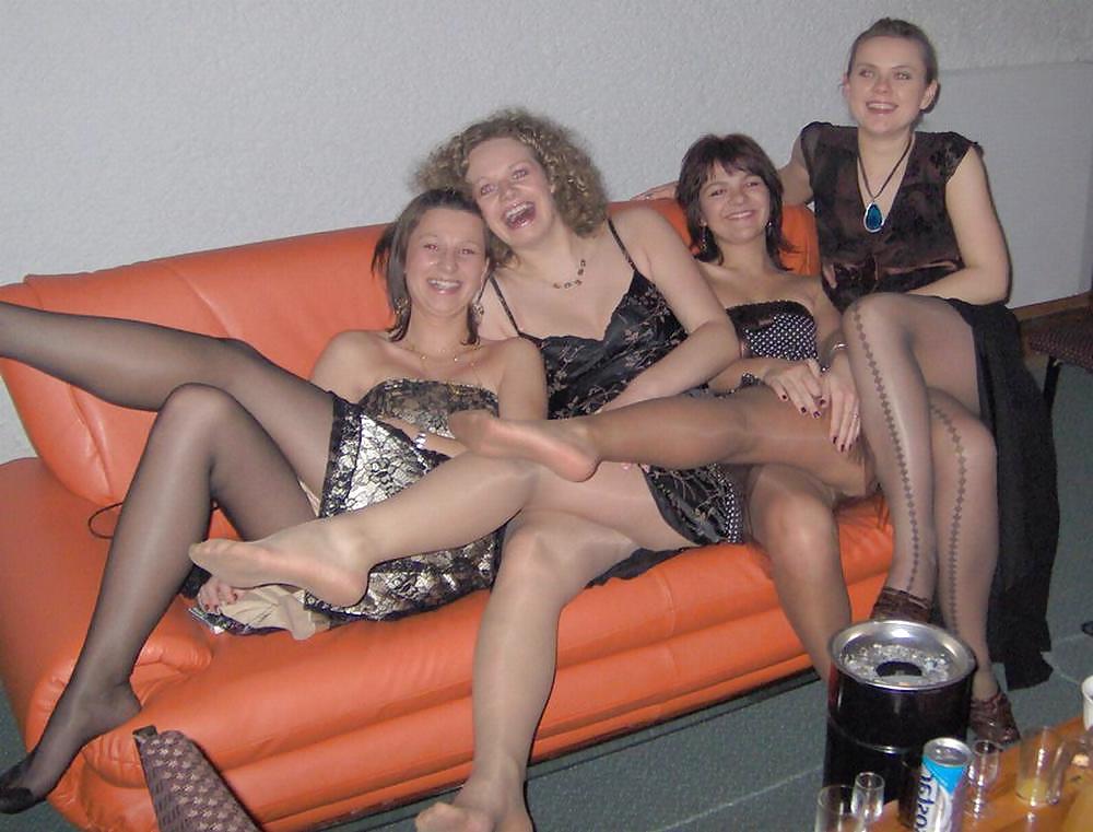25P Amateur ladies in pantyhose-are you looking up my skirt? 4