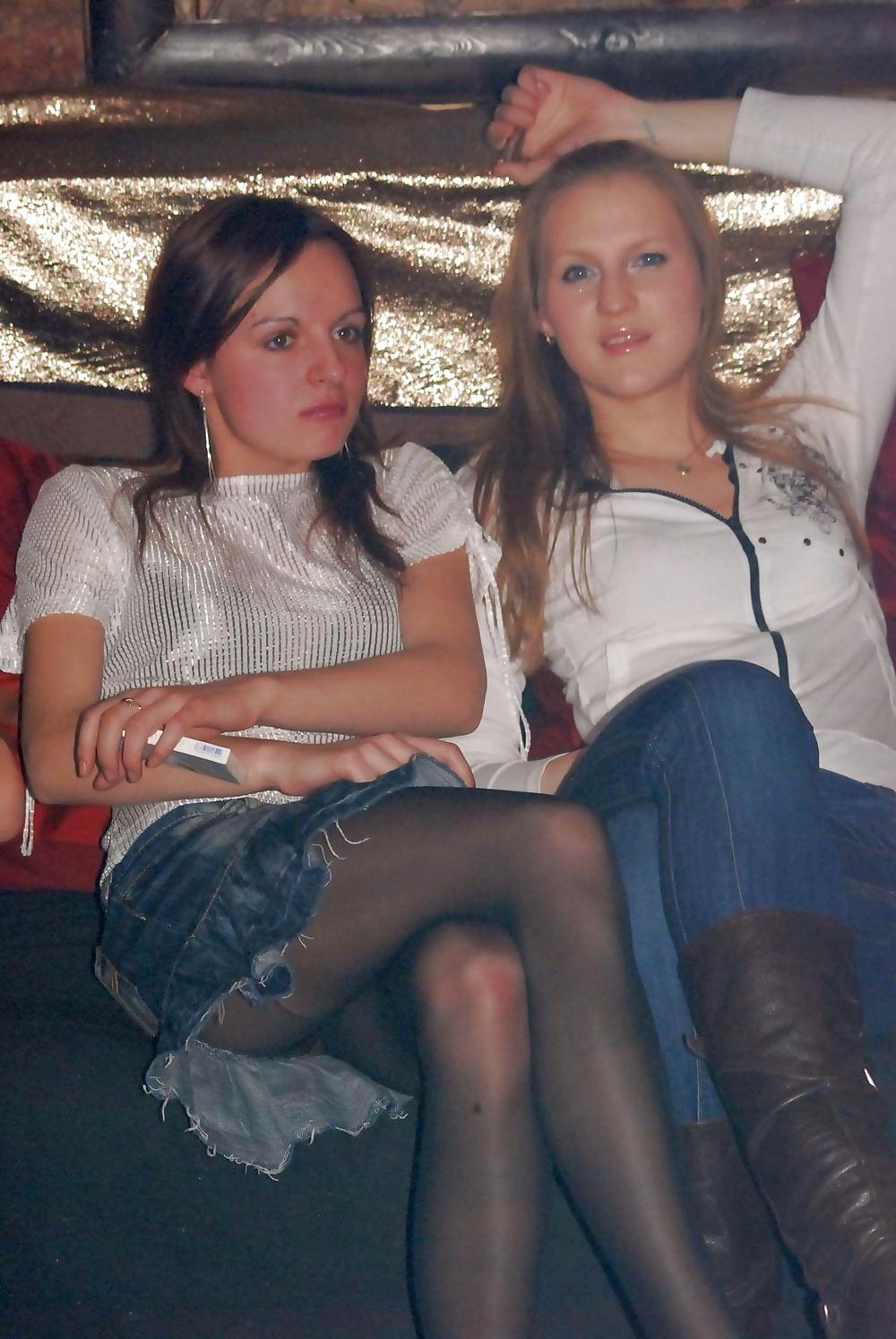 25P Amateur ladies in pantyhose-are you looking up my skirt? 4