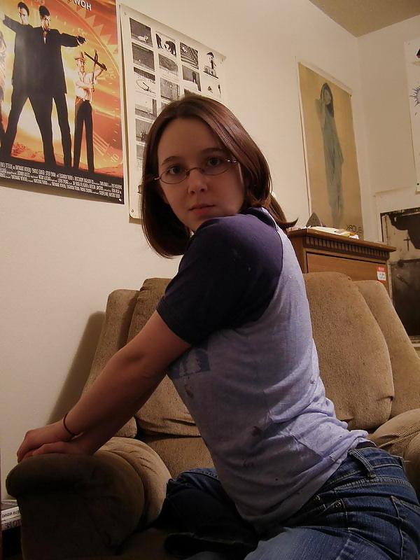 25P Busty amateur with glasses