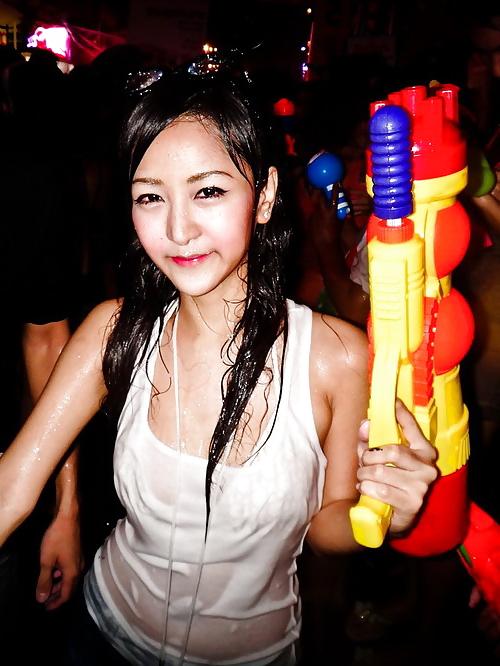 25P Amateur Self Shot Songkran Festival Thailand Funny Day