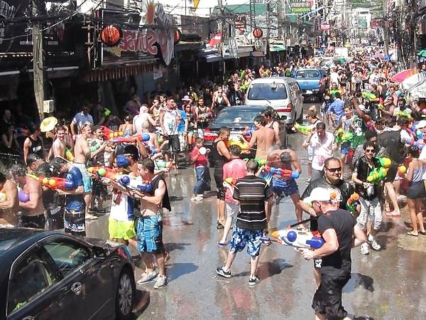 25P Amateur Self Shot Songkran Festival Thailand Funny Day