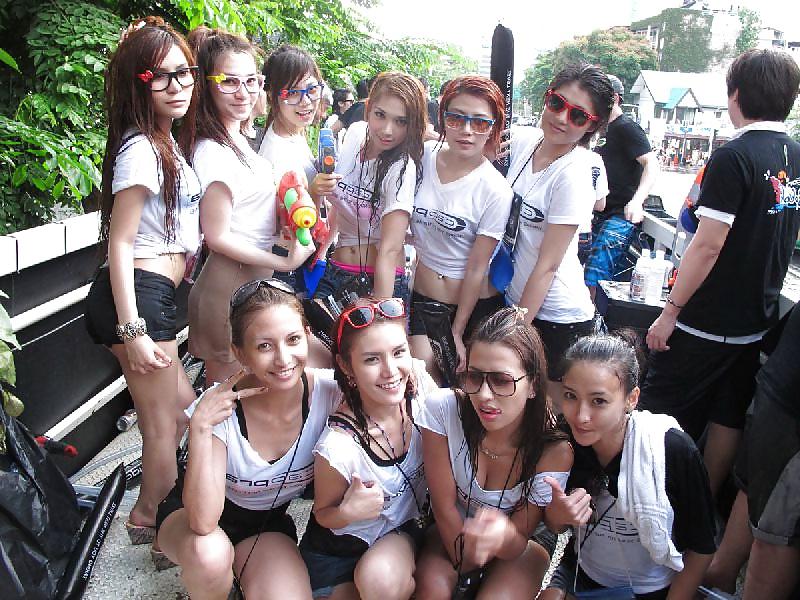 25P Amateur Self Shot Songkran Festival Thailand Funny Day
