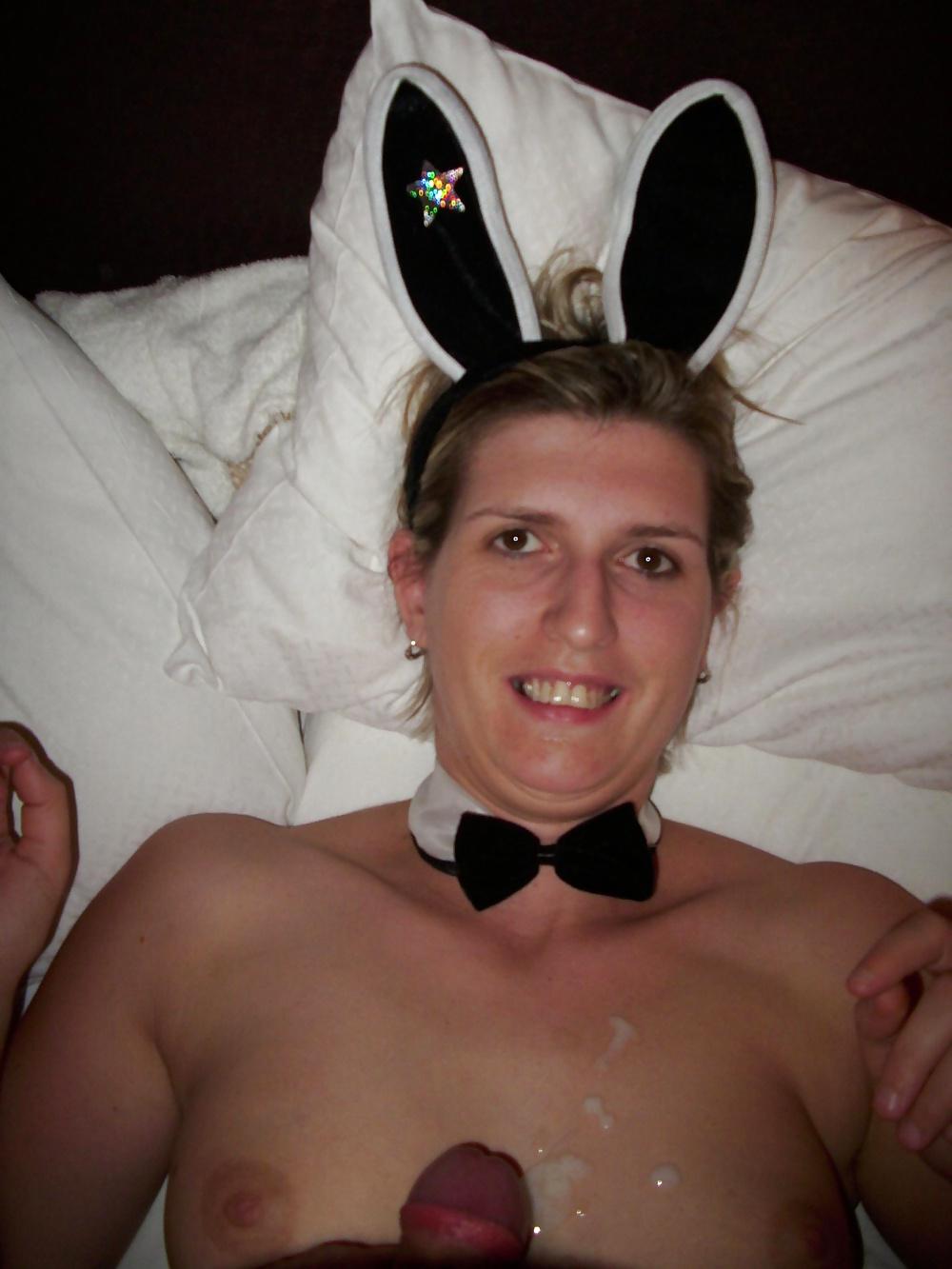25P Aline french amateur in bunny suit like cum