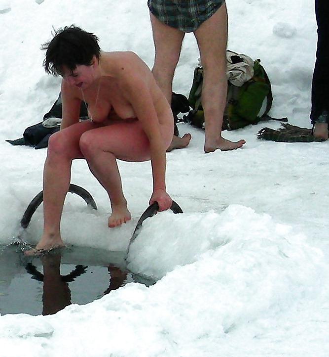 25P Russian Epiphany bathing! Amateur!