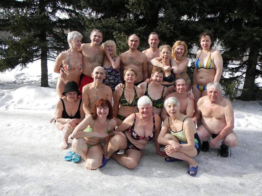 25P Russian Epiphany bathing! Amateur!