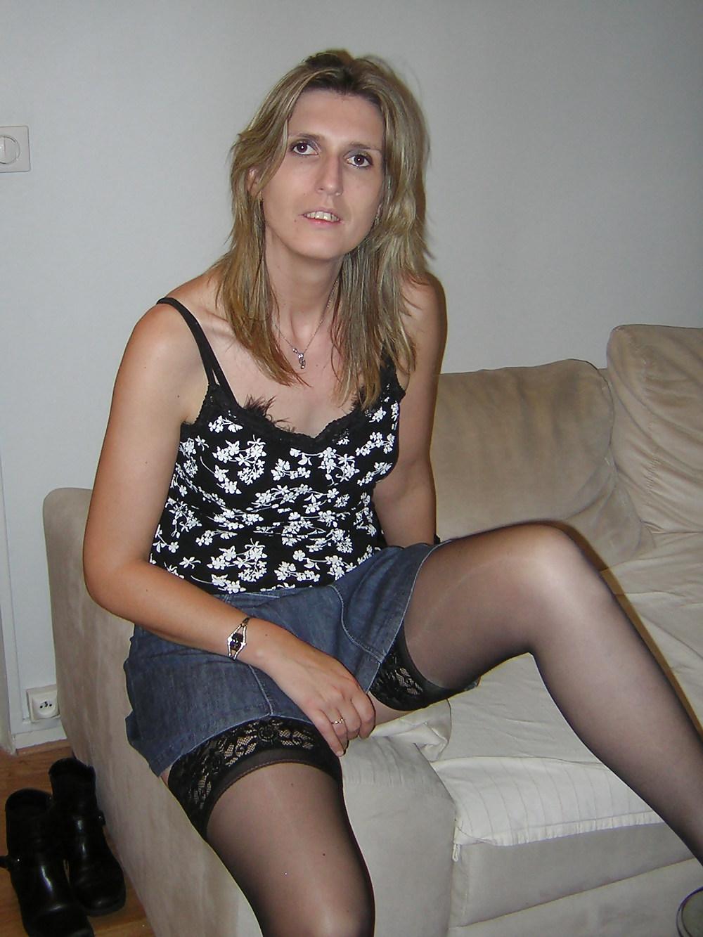 13P French amateur Aline in sexy clothing 1