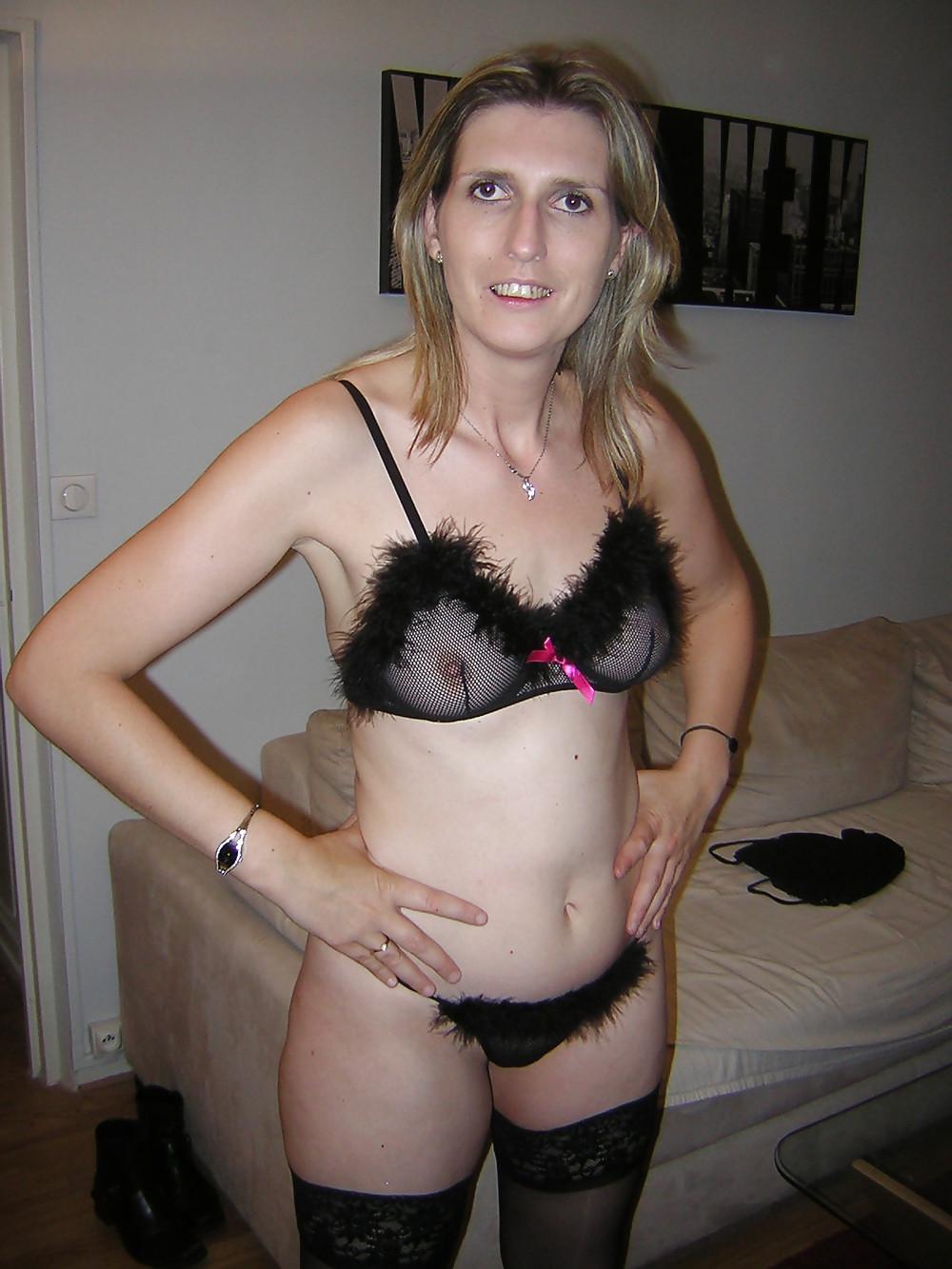 13P French amateur Aline in sexy clothing 1