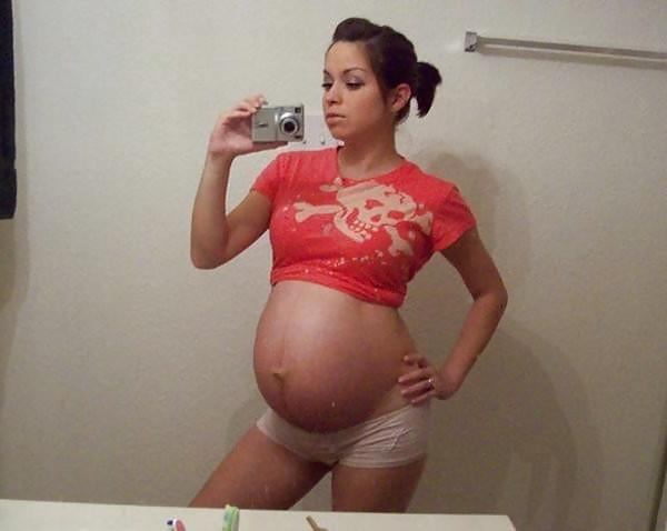 14P Amateur PREGNANT teen selfschor part 3
