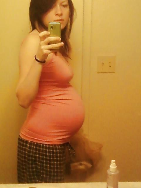 14P Amateur PREGNANT teen selfschor part 3