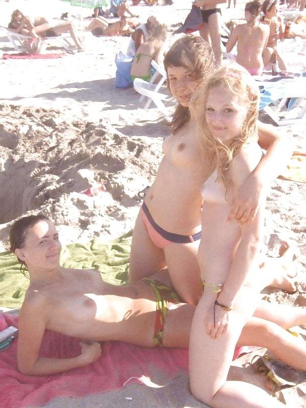 13P The Beauty of Amateur Beach Tits Big and Small