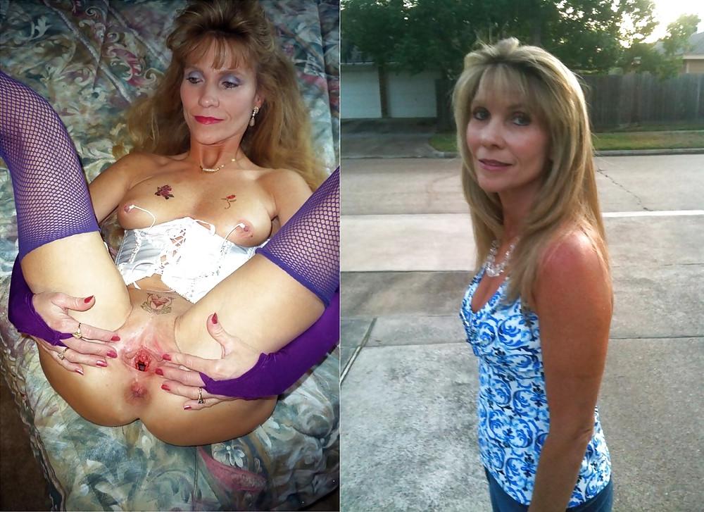 12P Dressed Undressed amateur milfs
