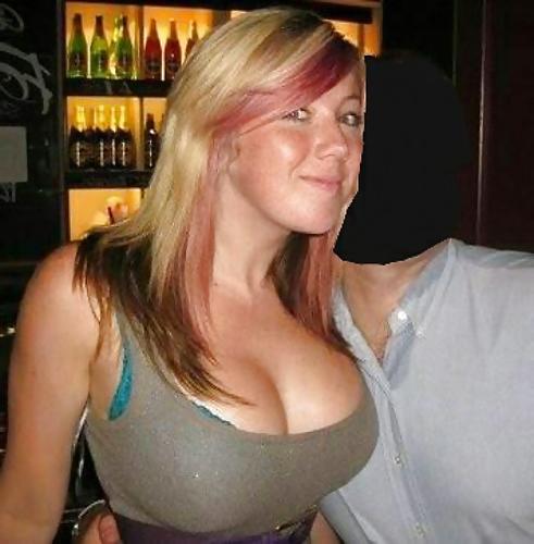 25P Huge Amateur Tits in Tight Tops