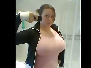 25P Huge Amateur Tits in Tight Tops