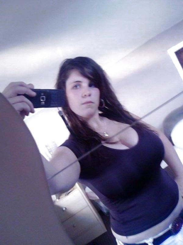 25P Huge Amateur Tits in Tight Tops