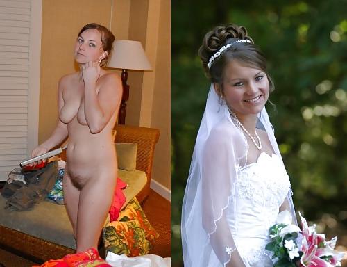 25P Real Amateur Brides Dressed Undressed 16