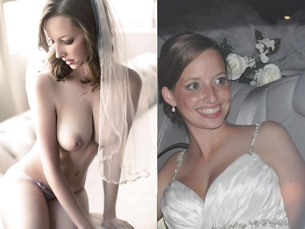 25P Real Amateur Brides Dressed Undressed 16