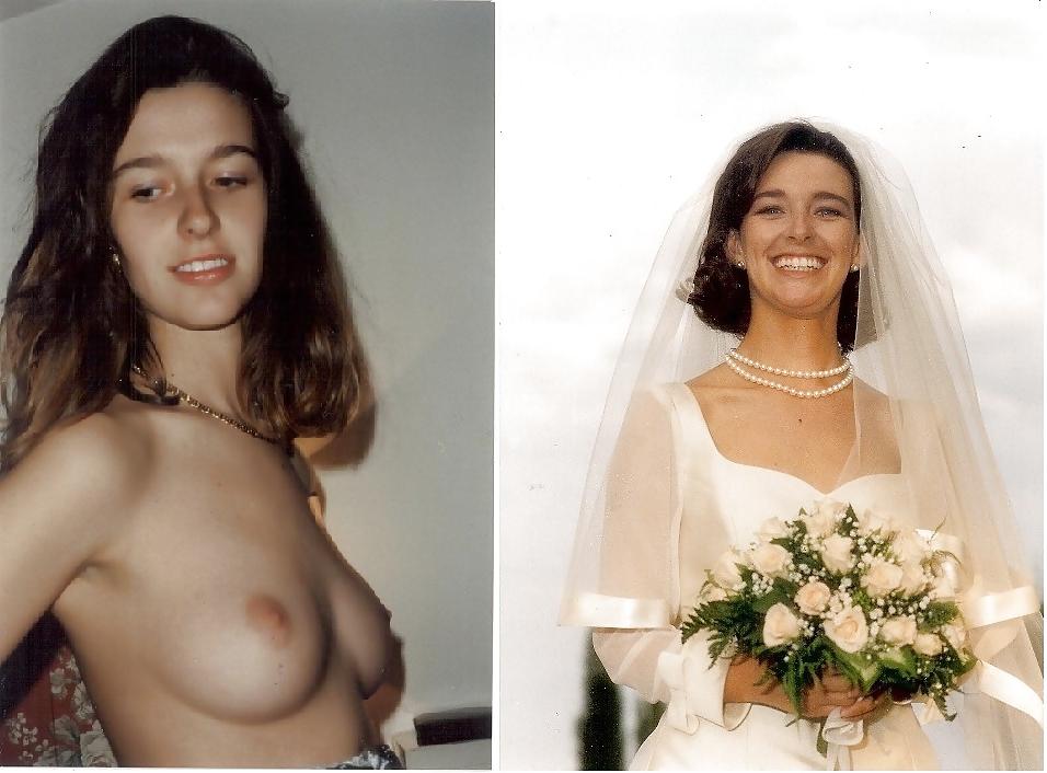 25P Real Amateur Brides Dressed Undressed 16